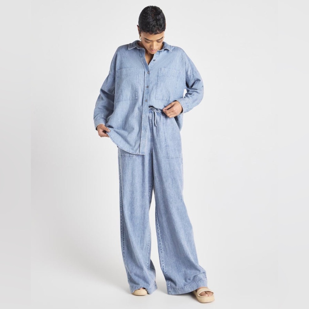 NWT SOLD OUT Splendid x @Cellajaneblog Denim Wide Leg Pant